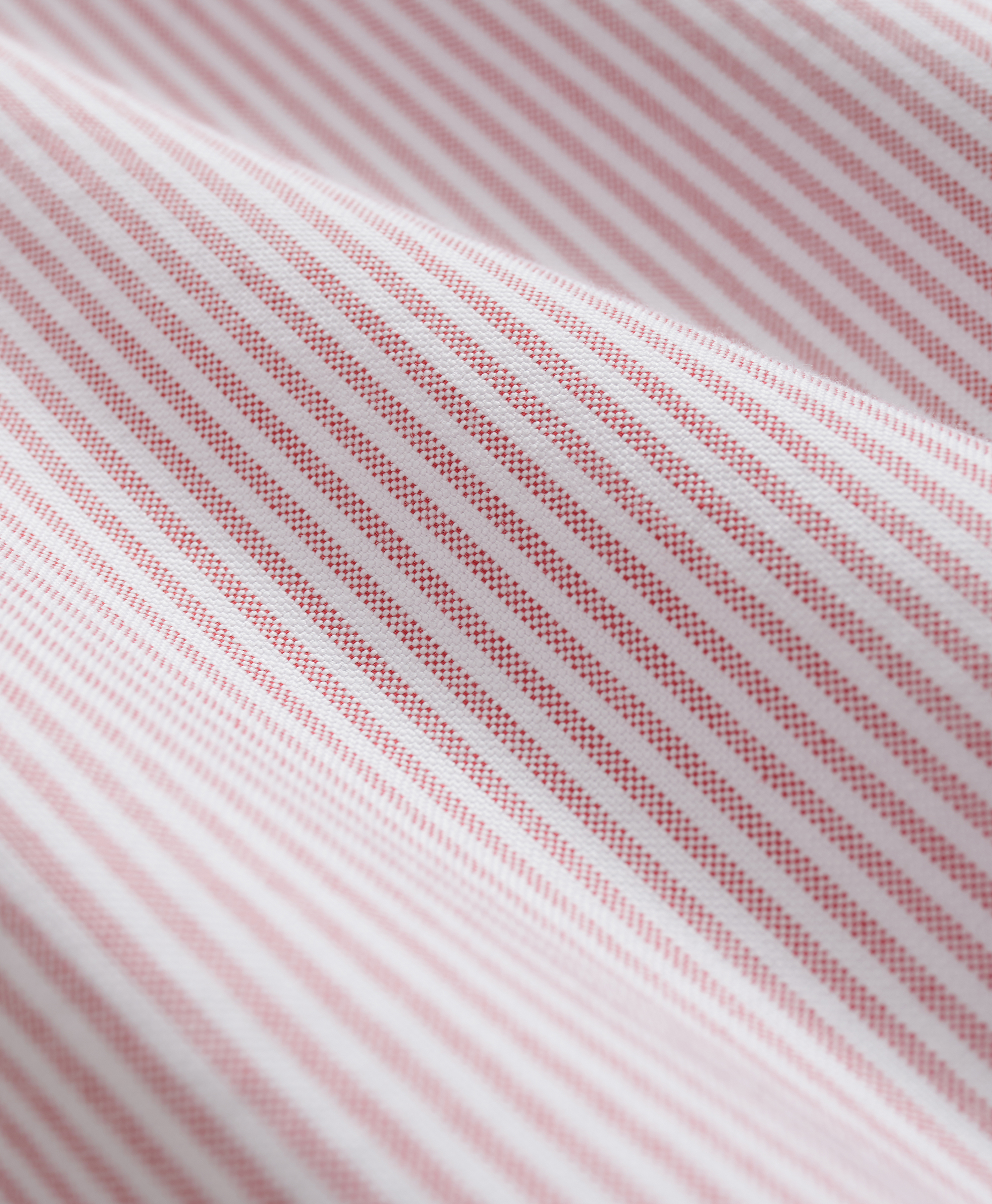  Brooks Brothers Regular Fit Washed Striped Oxford Shirt With Button Down Collar - Man Casual Shirts Red M 