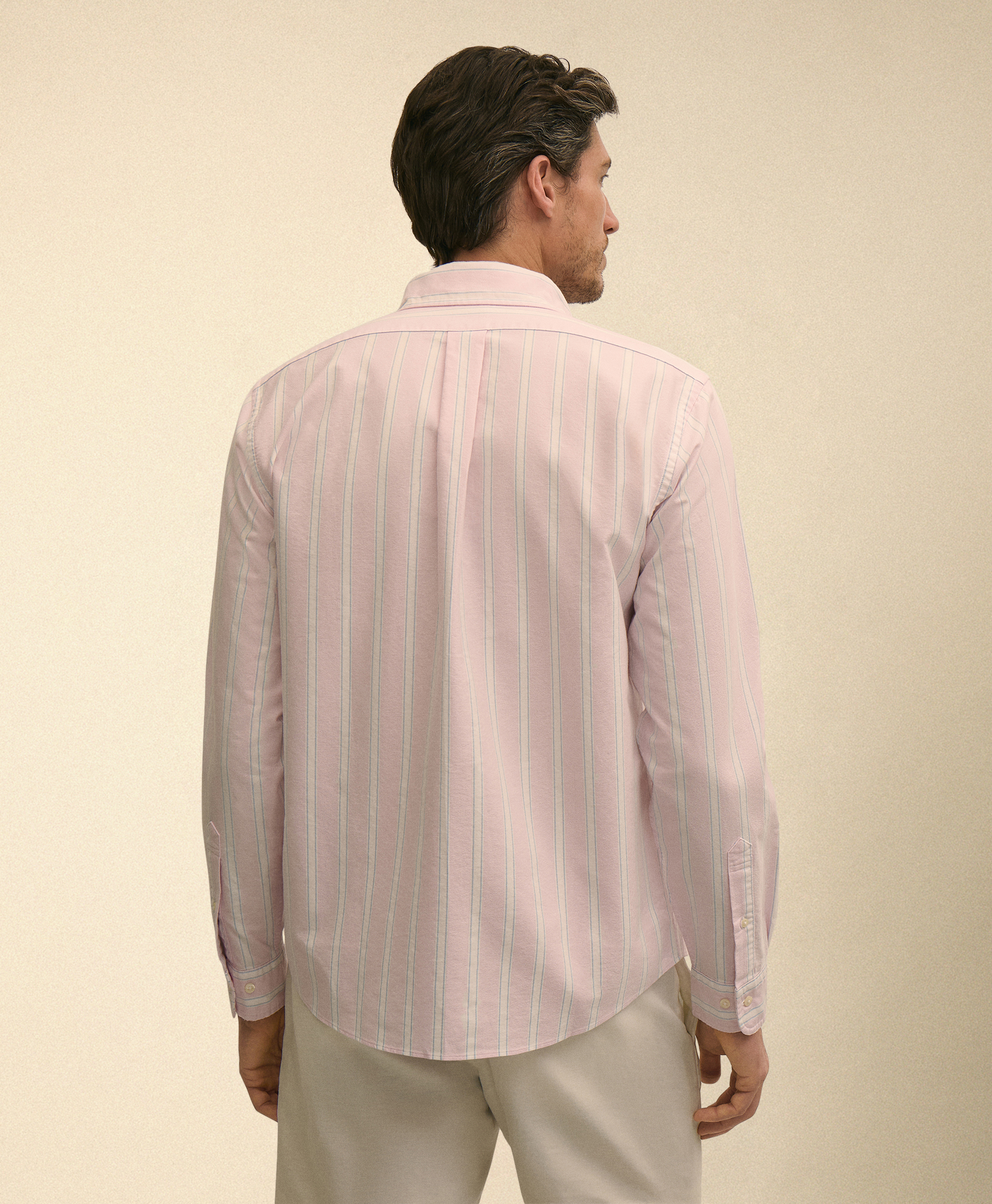  Brooks Brothers Camicia Friday Regular Fit In Oxford Con Collo Button Down - Uomo Camicie Casual Rosa S 