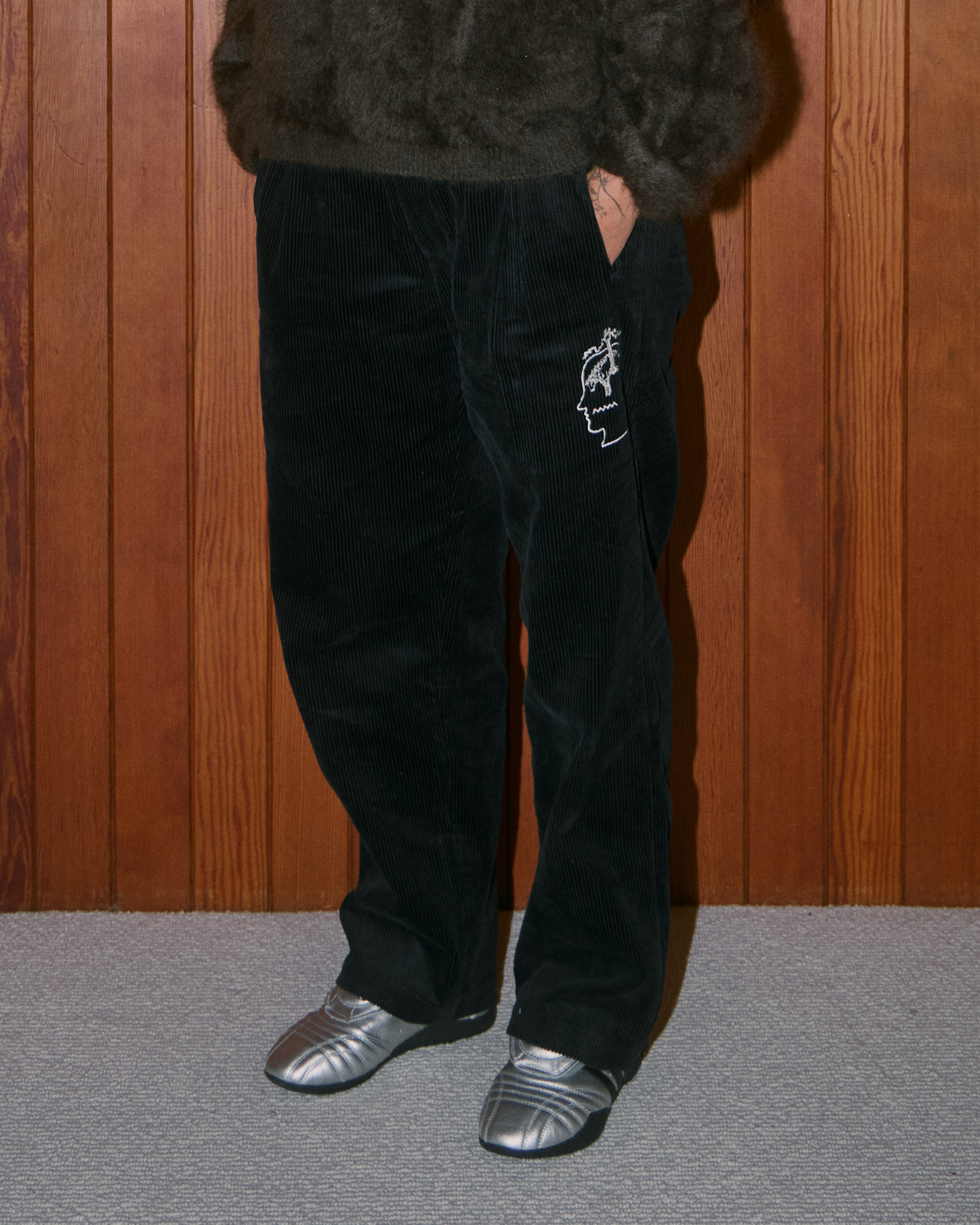  Brooks Brothers Brain Dead X Brooks Brothers California Cordhose Mit Bundfalten - Mann Brain Dead X Brooks Brothers Dunkelblau 36 