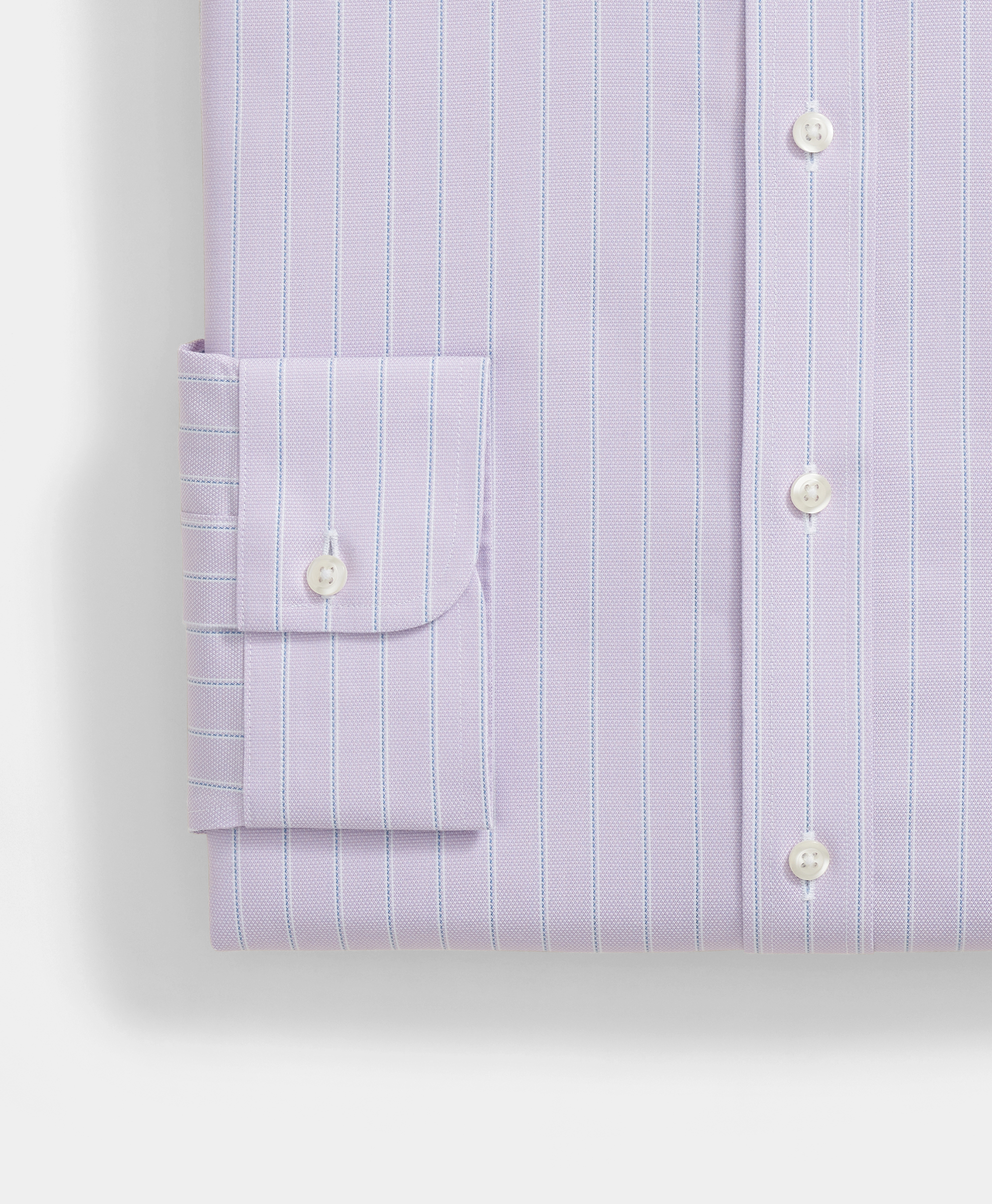  Brooks Brothers Slim Fit Royal Oxford Striped Shirt With Ainsley Collar - Man Dress Shirts Light Purple 15 