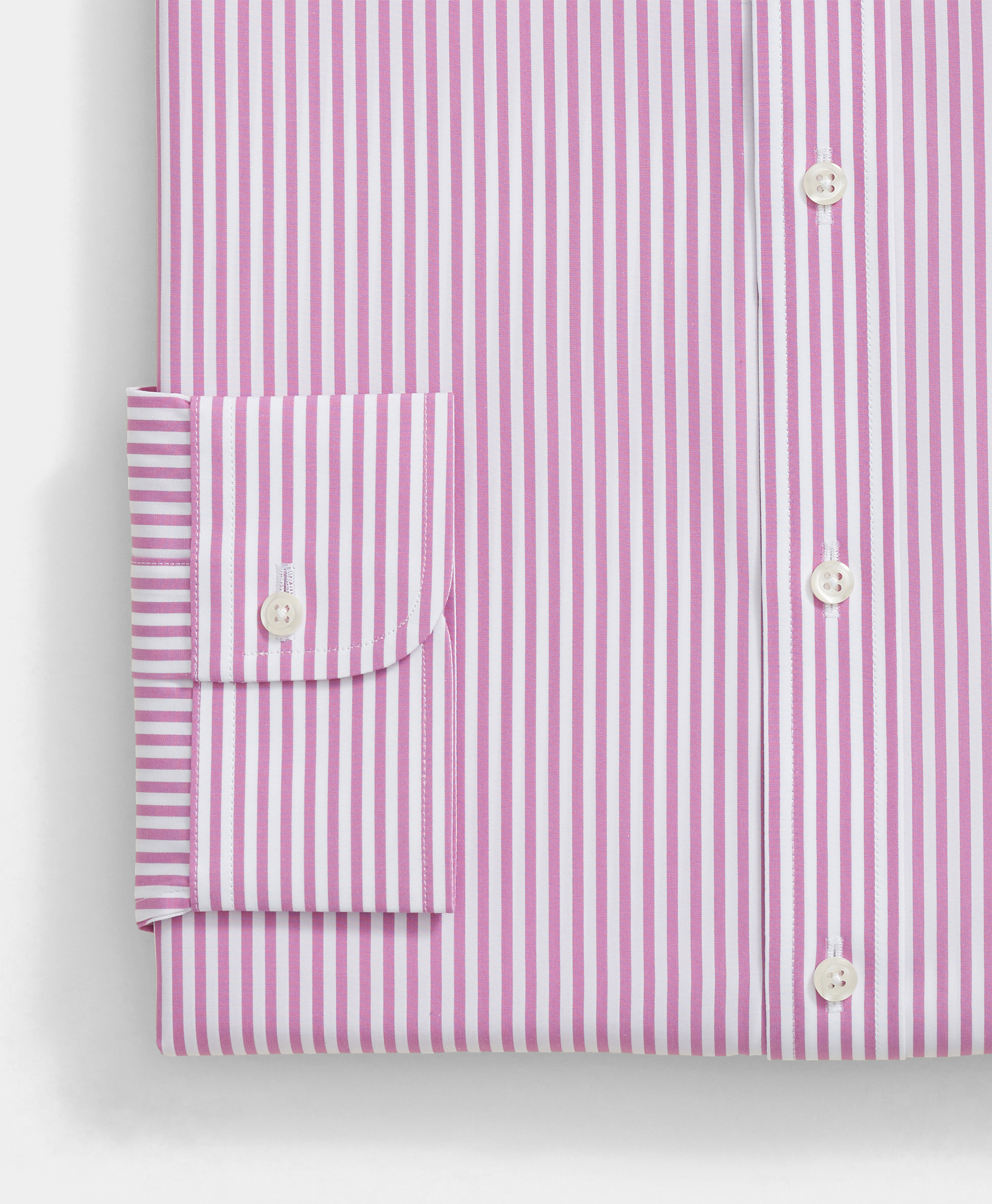  Brooks Brothers Regular Fit Striped Cotton Shirt With Ainsley Collar - Man Dress Shirts Light Purple 17h 