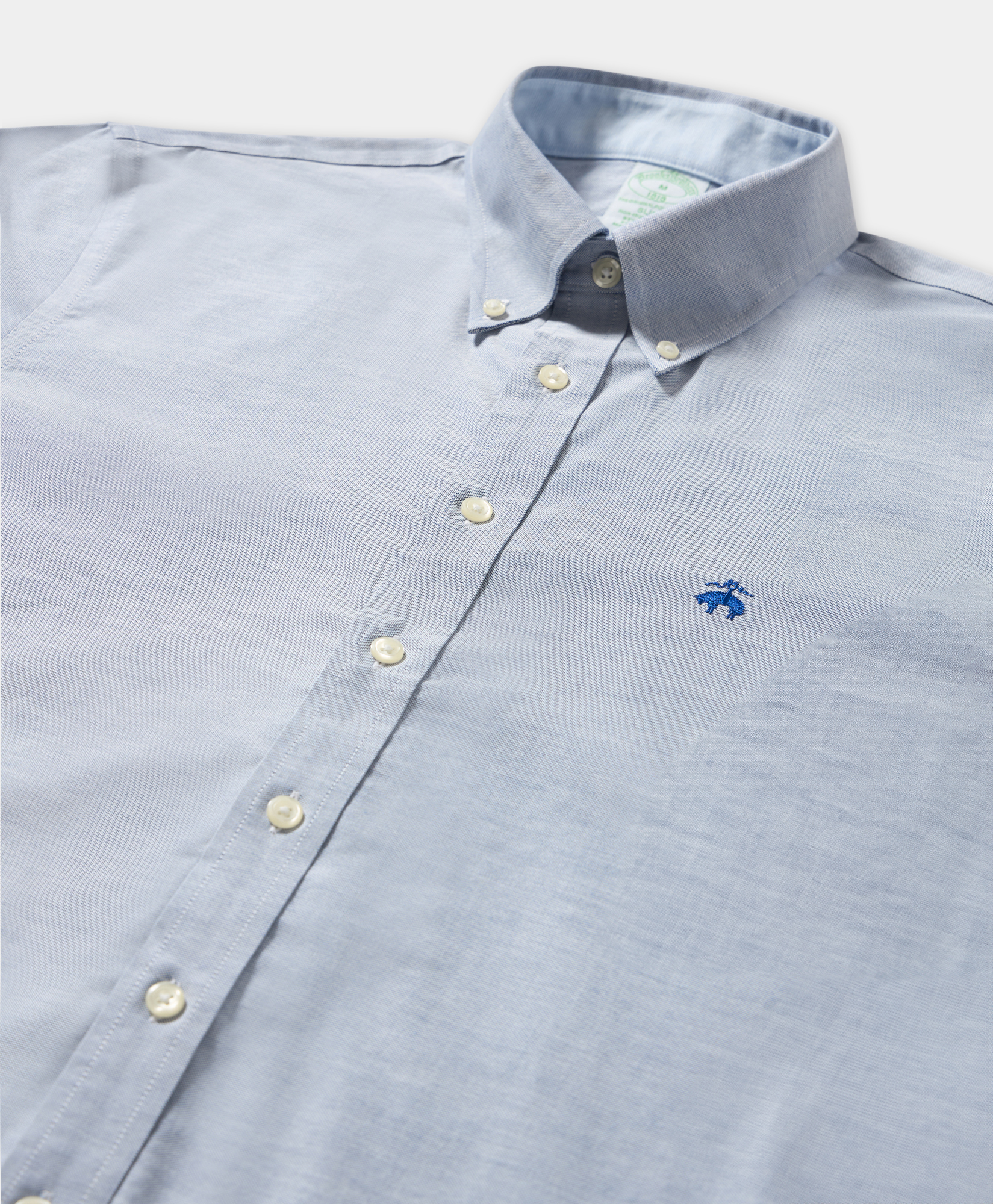 Brooks Brothers Hemd Slim Fit Oxford Non-iron Mit Button Down Kragen - Mann Casual-hemd Marineblau Xxxl 