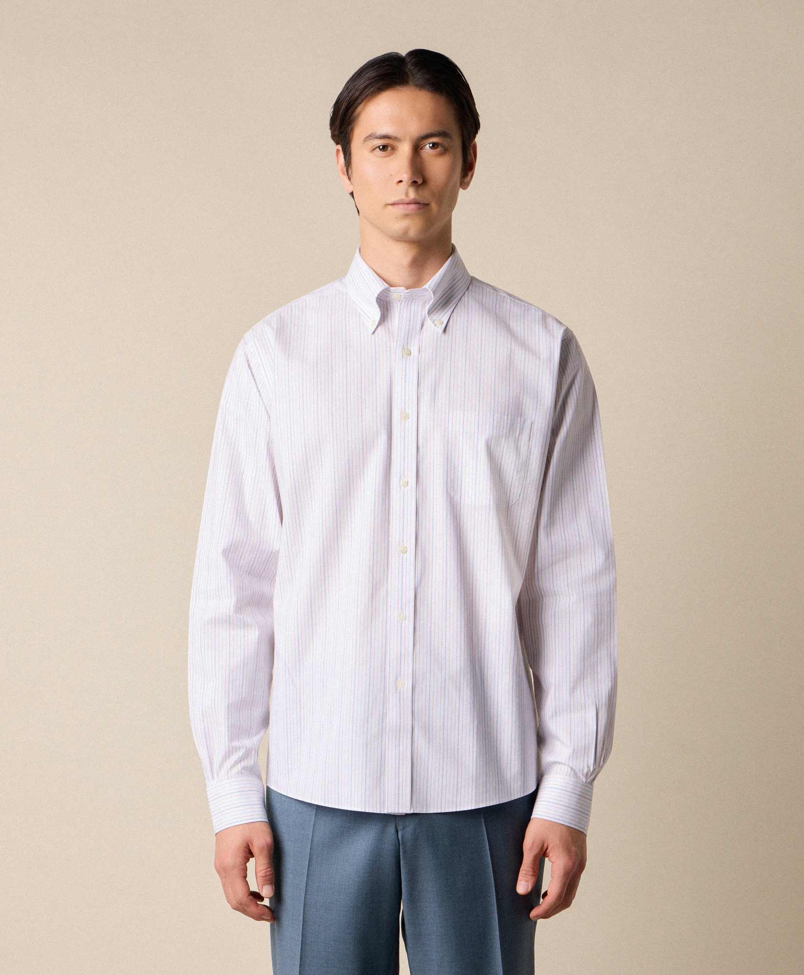  Brooks Brothers Regular Fit Non-iron Baumwollhemd Mit Button-down-kragen - Mann Formelle Hemden Weiß 15h 