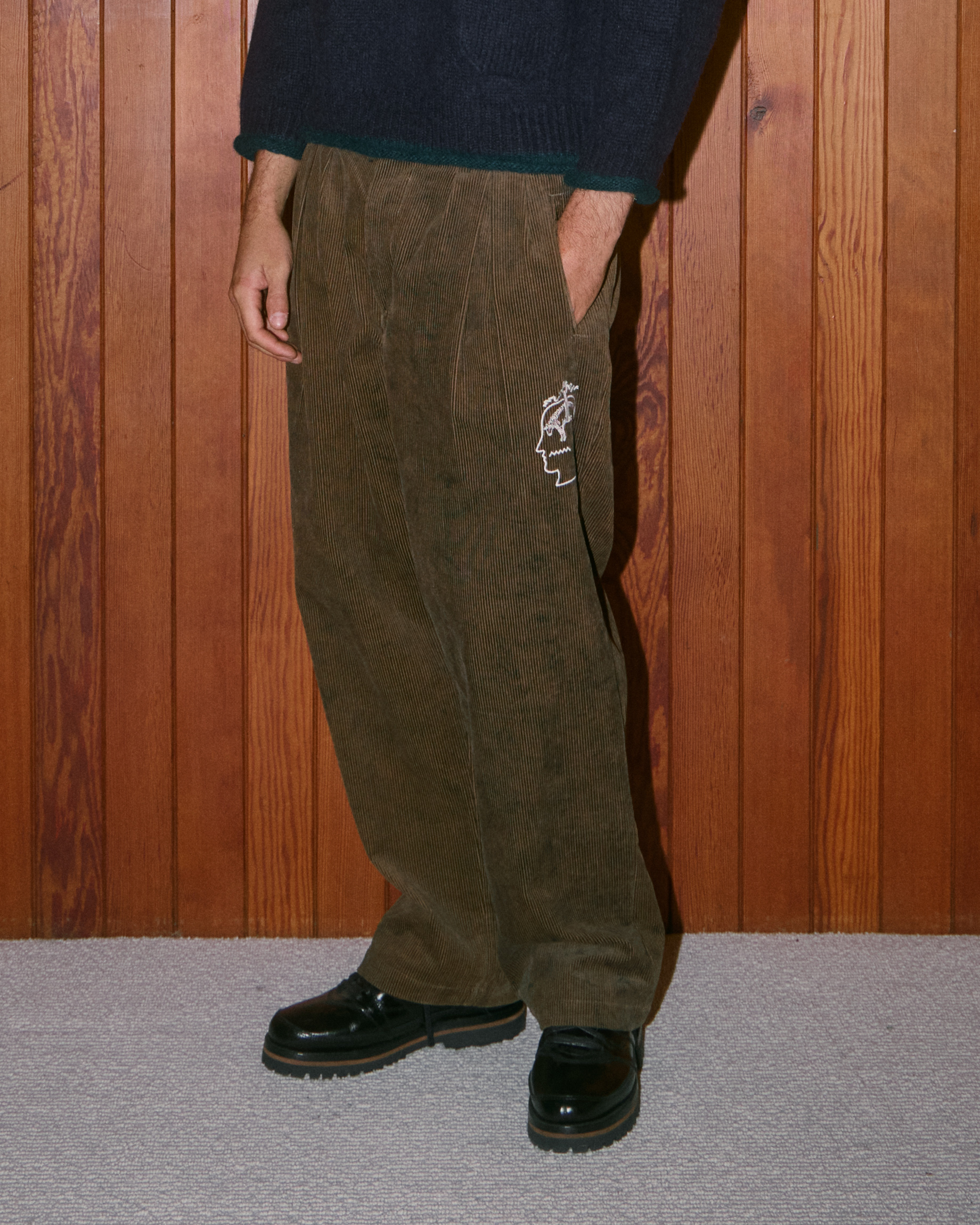  Brooks Brothers Brain Dead X Brooks Brothers California Hose Mit Bundfalten - Mann Brain Dead X Brooks Brothers Braun 34 