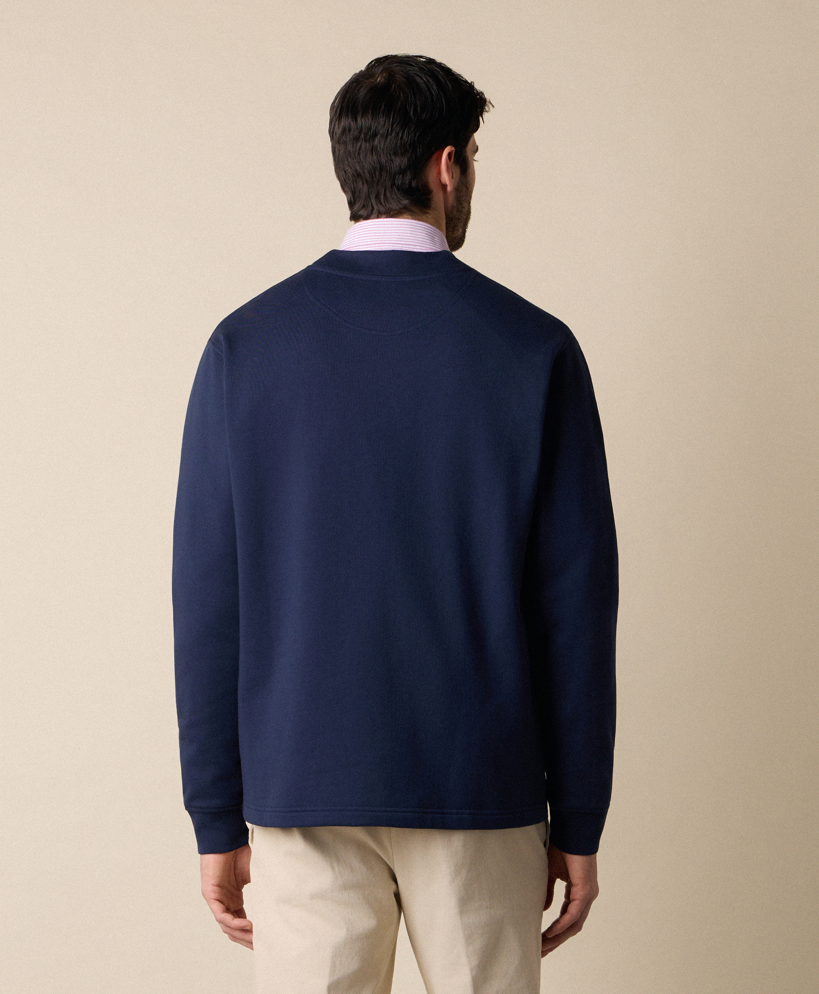  Brooks Brothers Cardigan Aus Baumwolle Mit Gedrucktem Logo Und V-ausschnitt - Mann Sweatshirts Marineblau Xxl 