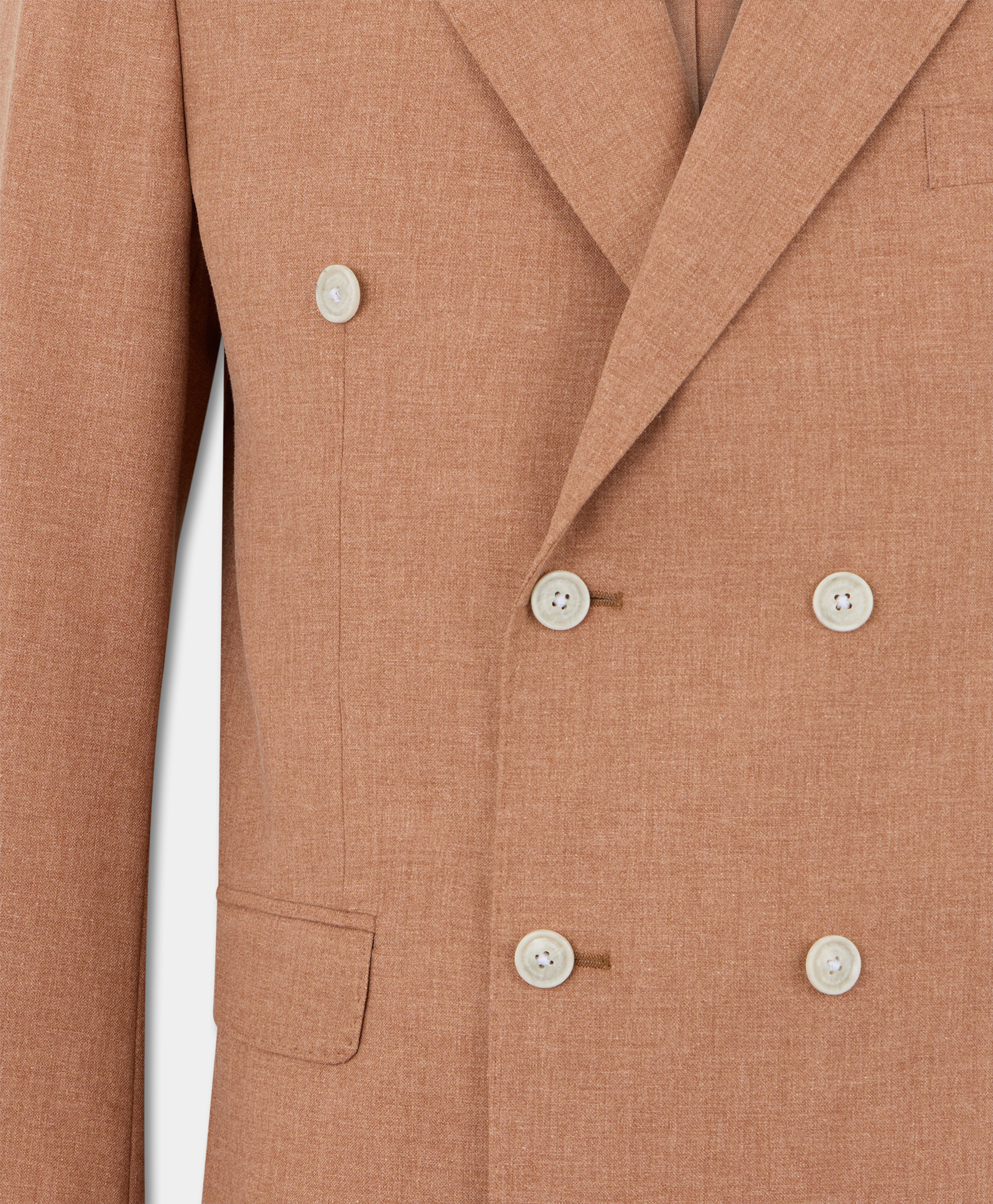  Brooks Brothers Doppiopetto-blazer Tropical Aus Reiner Schurwolle - Mann Jacken Und Blazer Orange 44 