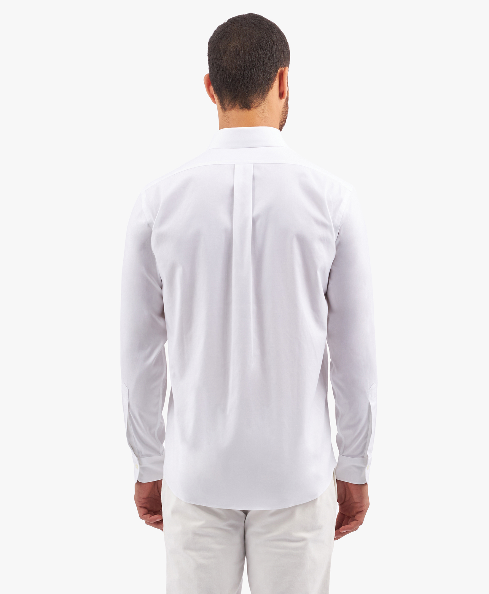  Brooks Brothers Regular Fit Non-iron Supima Oxford Pinpoint Shirt With Ainsley Collar - Man Dress Shirts White 16 