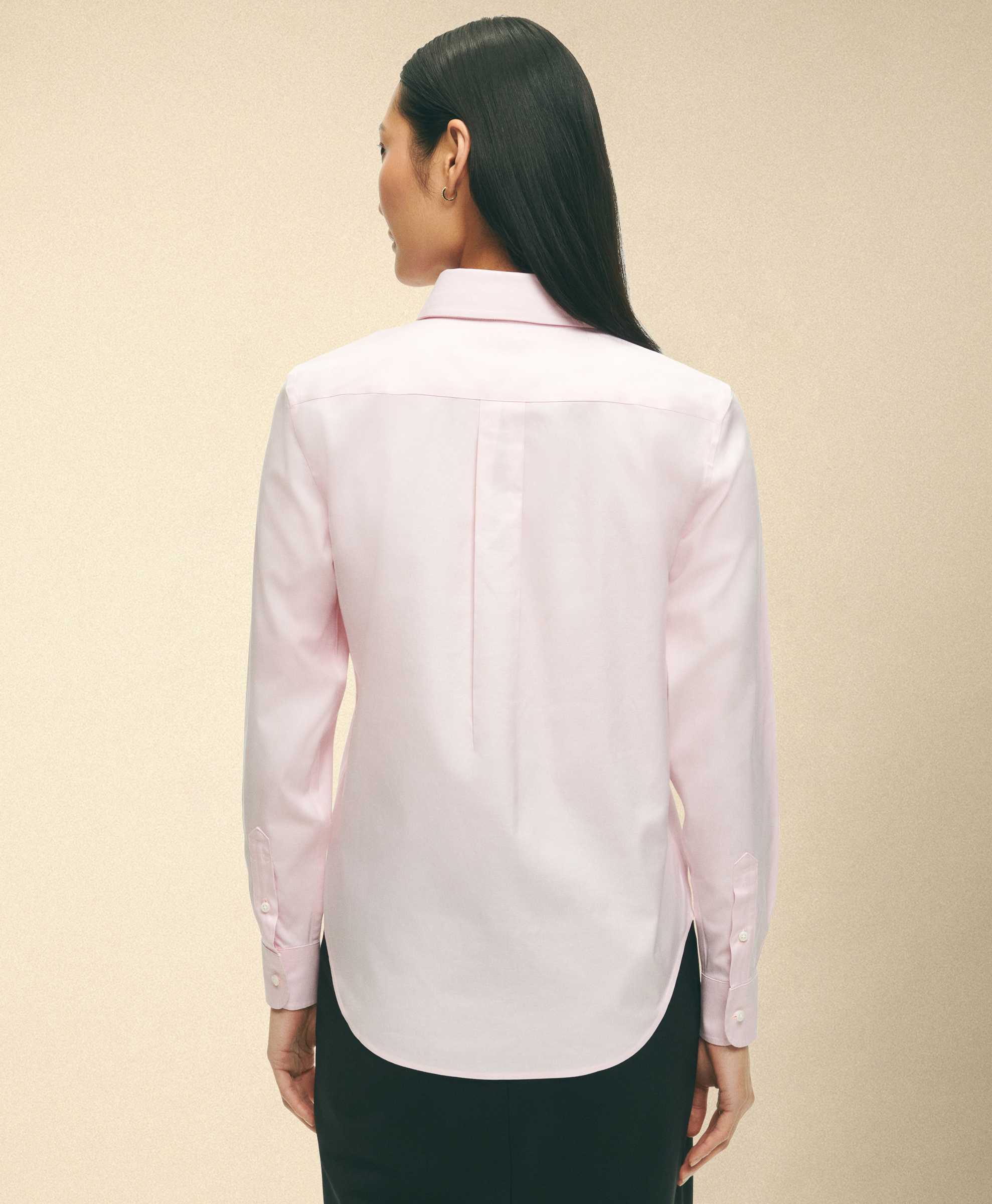  Brooks Brothers Classic Fit Non-iron Oxford Pinpoint Supima Shirt With Forward Point Collar - Woman Shirts And Blouses Pink 0 