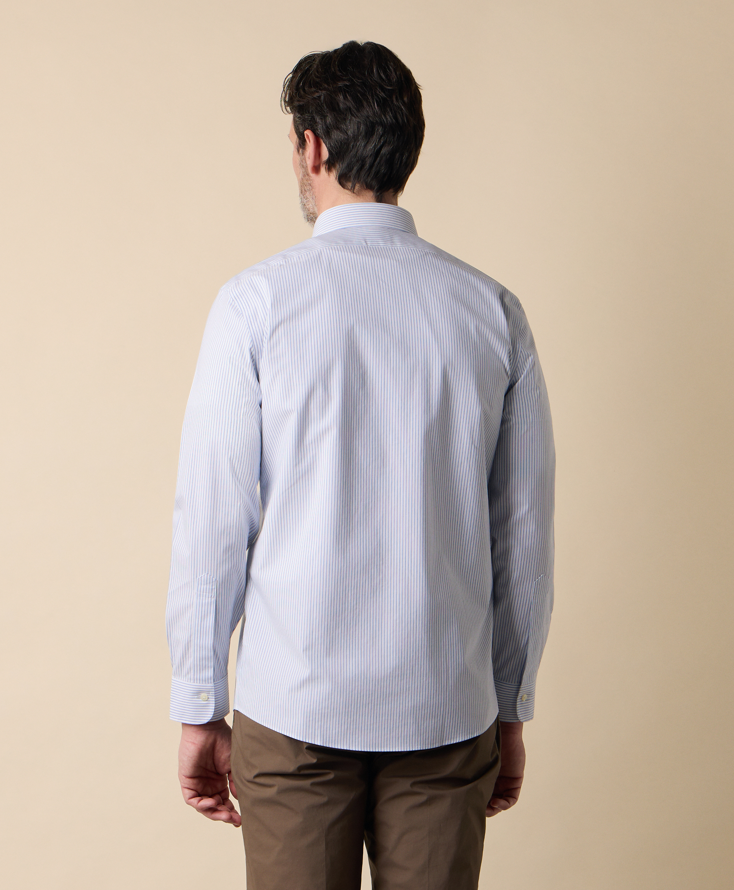  Brooks Brothers Camicia Slim Fit Non-iron In Cotone Con Collo Ainsley - Uomo Camicie Formali Blu 17h 