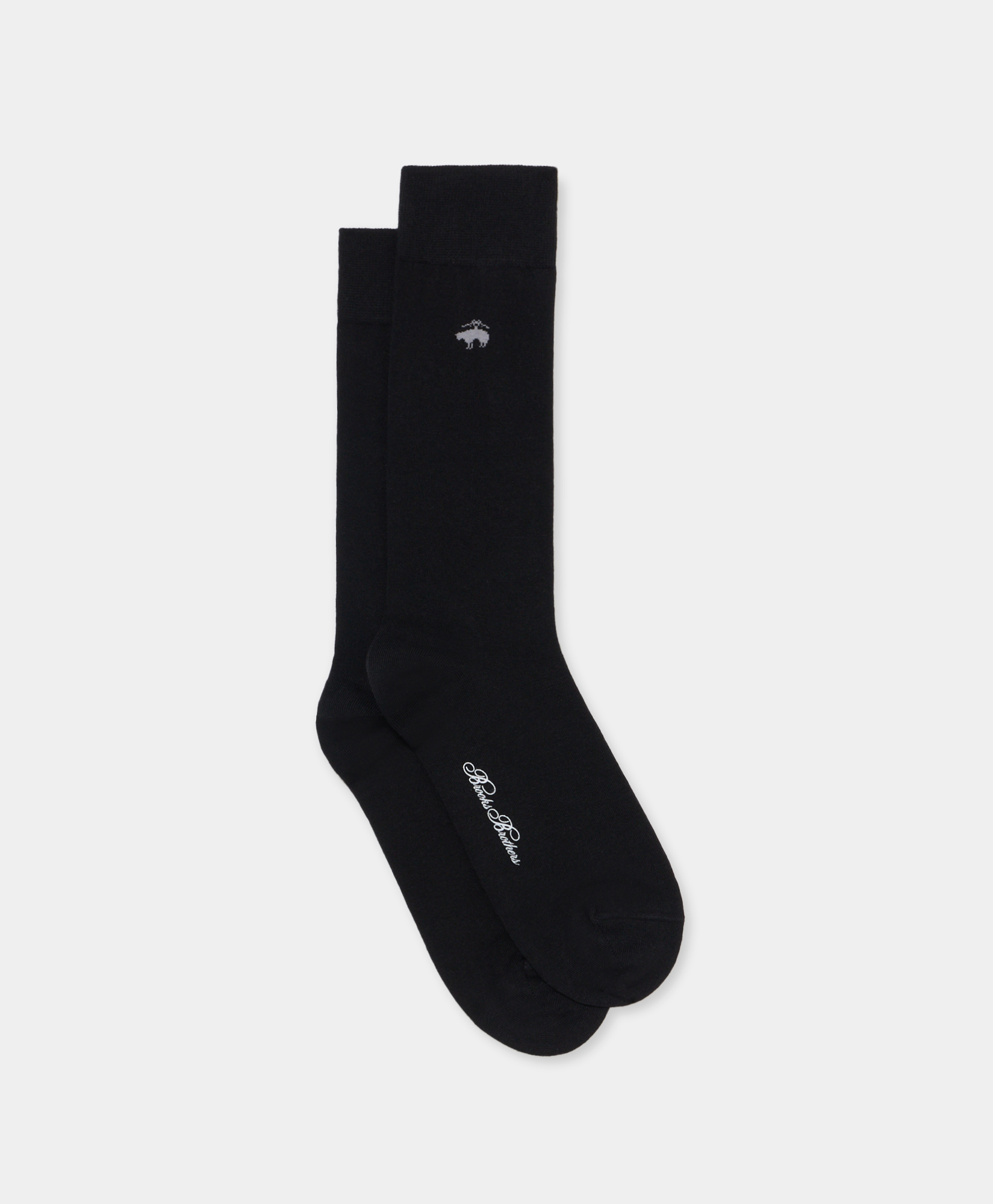 Mid-calf Cotton Socks - Uomo Calze Black One Size