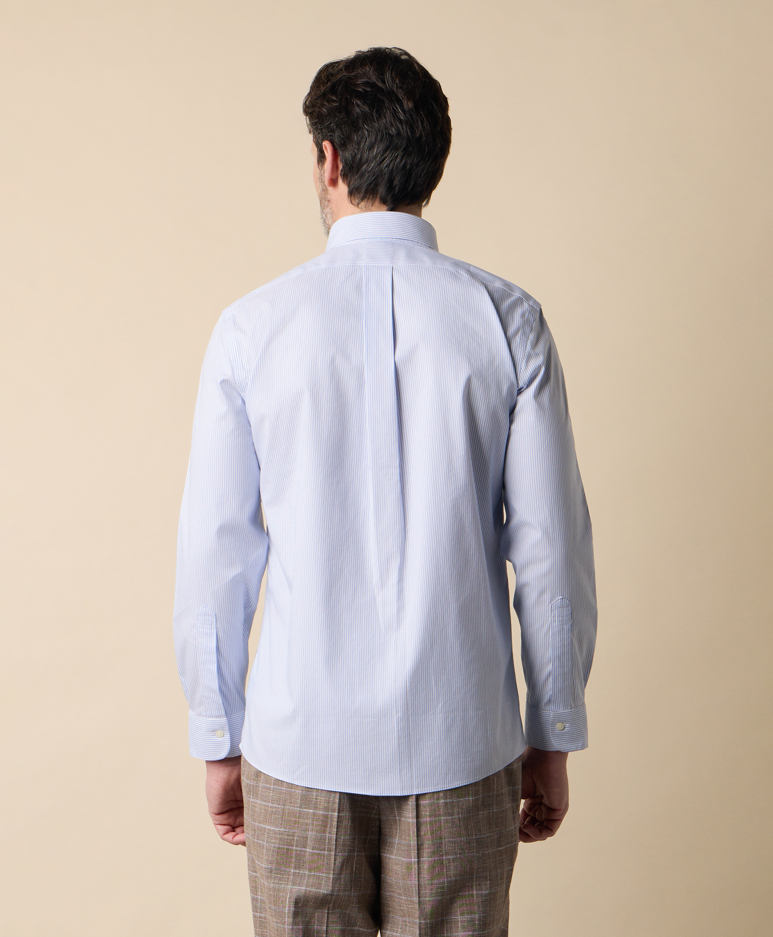  Brooks Brothers Slim Fit Non-iron Oxford-hemd Mit Button-down-kragen - Mann Formelle Hemden Hortensie 15h 