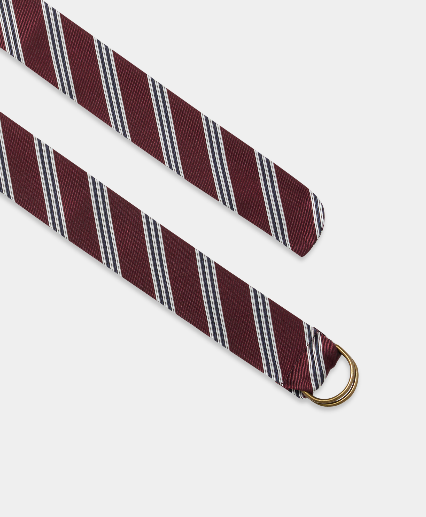  Brooks Brothers Regimentale Seidengürtel - Mann Gürtel Burgunderrot One Size 