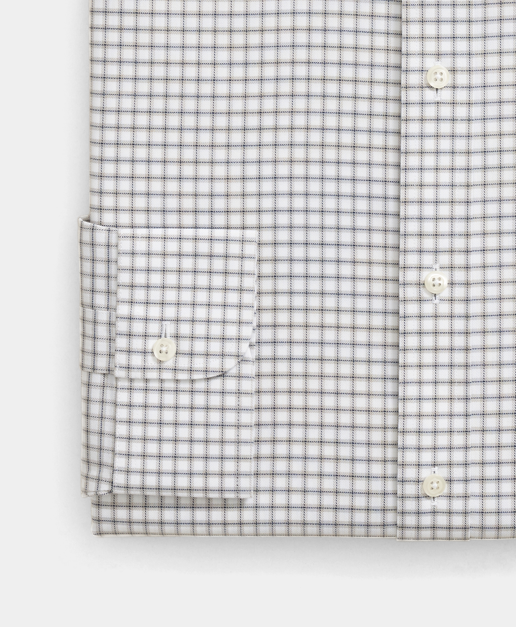  Brooks Brothers Regular Fit Non-iron Checked Supima Cotton Shirt With Ainsley Collar - Man Dress Shirts Grey 17h 