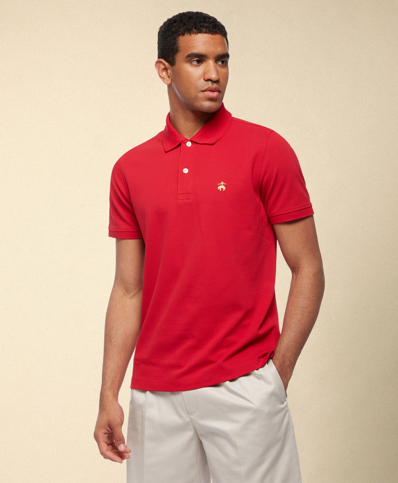 Golden Fleece Supima Cotton Polo in Red | Brooks Brothers® EU