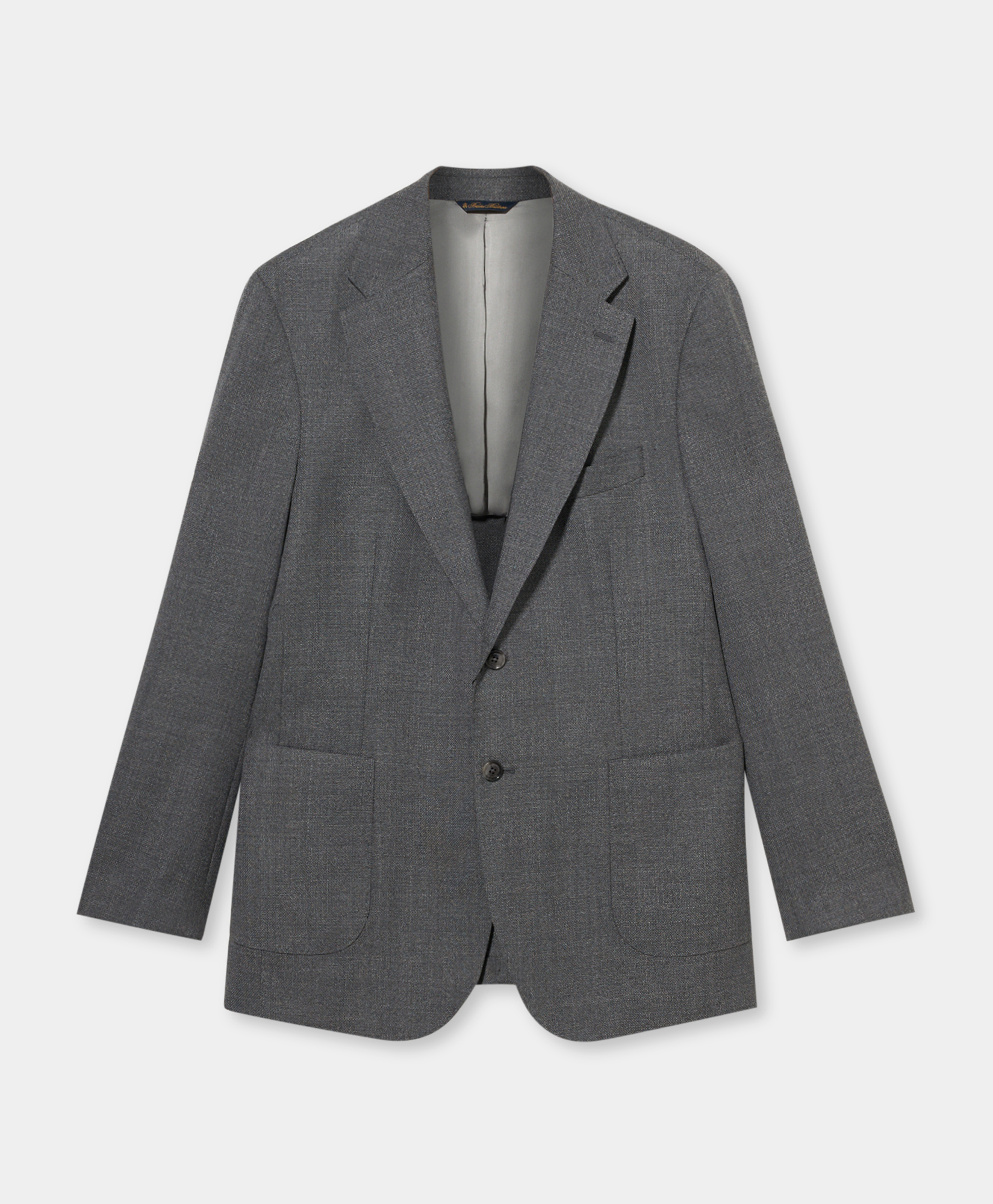 Hopsack Virgin Wool Blazer in Grey for Men | Brooks Brothers® EU