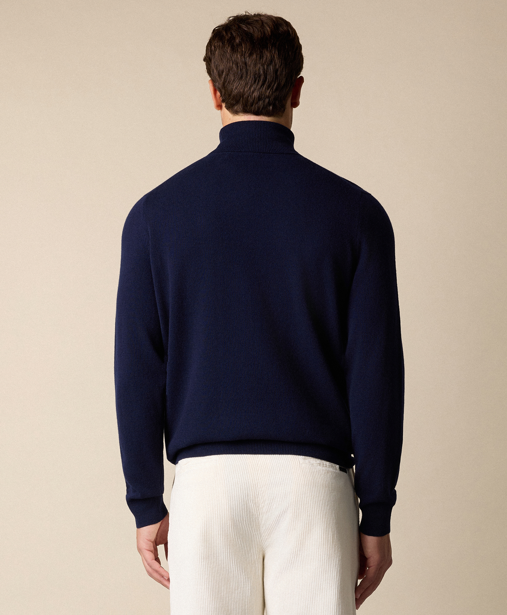  Brooks Brothers Rollkragenpullover Aus Lammwolle - Mann Strickwaren Marineblau Xxxl 