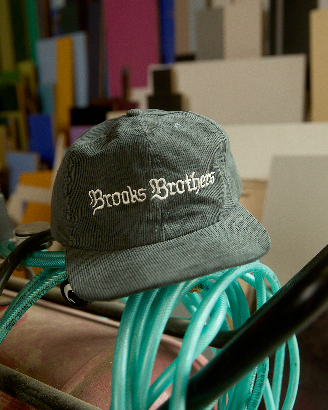  Brooks Brothers Brooks Brothers X Brain Dead California Corduroy 6-panel Cap - Man Brain Dead X Brooks Brothers Forest Green Os 