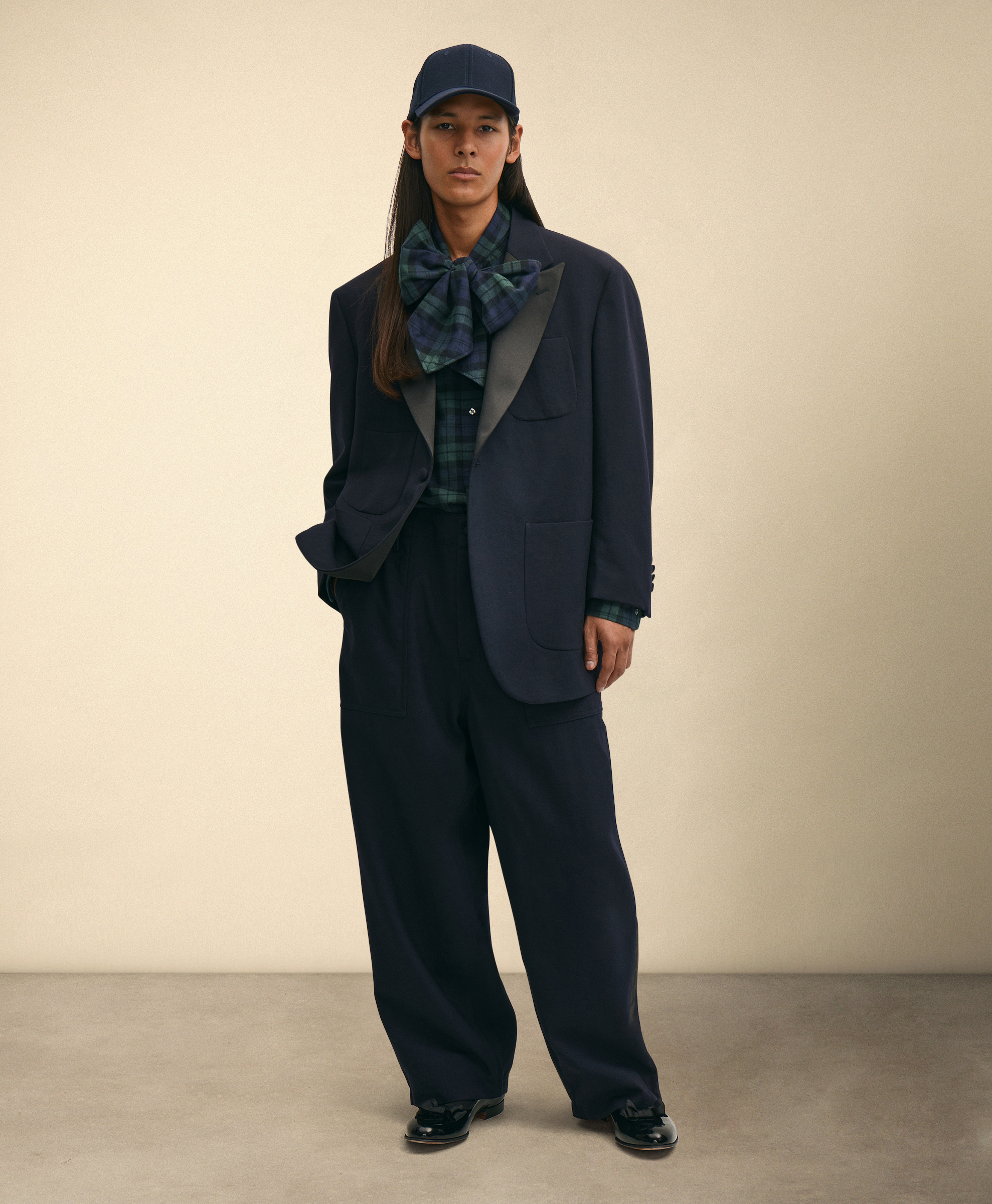  Brooks Brothers Brooks Brothers X Engineered Garments - Satin-hose Im Fatigue-stil - Mann Engineered Garments X Brooks Brothers Marineblau Xs 