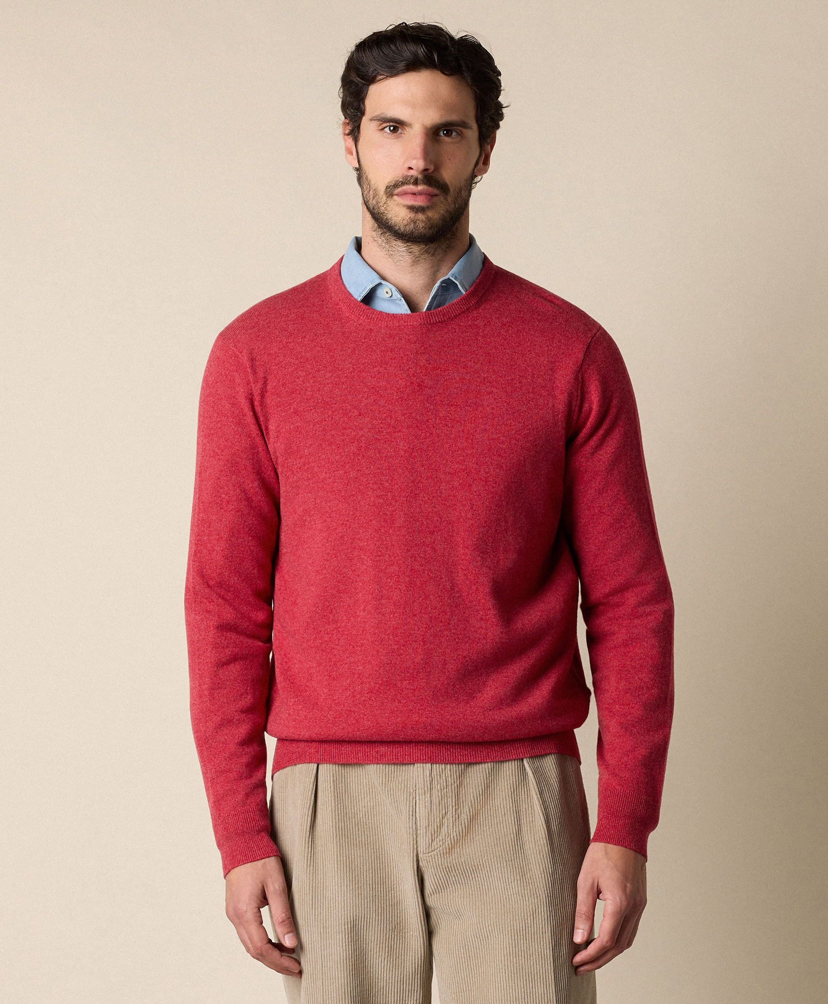  Brooks Brothers Rundhals-pullover Aus Kaschmir - Mann Strickwaren Rot M 