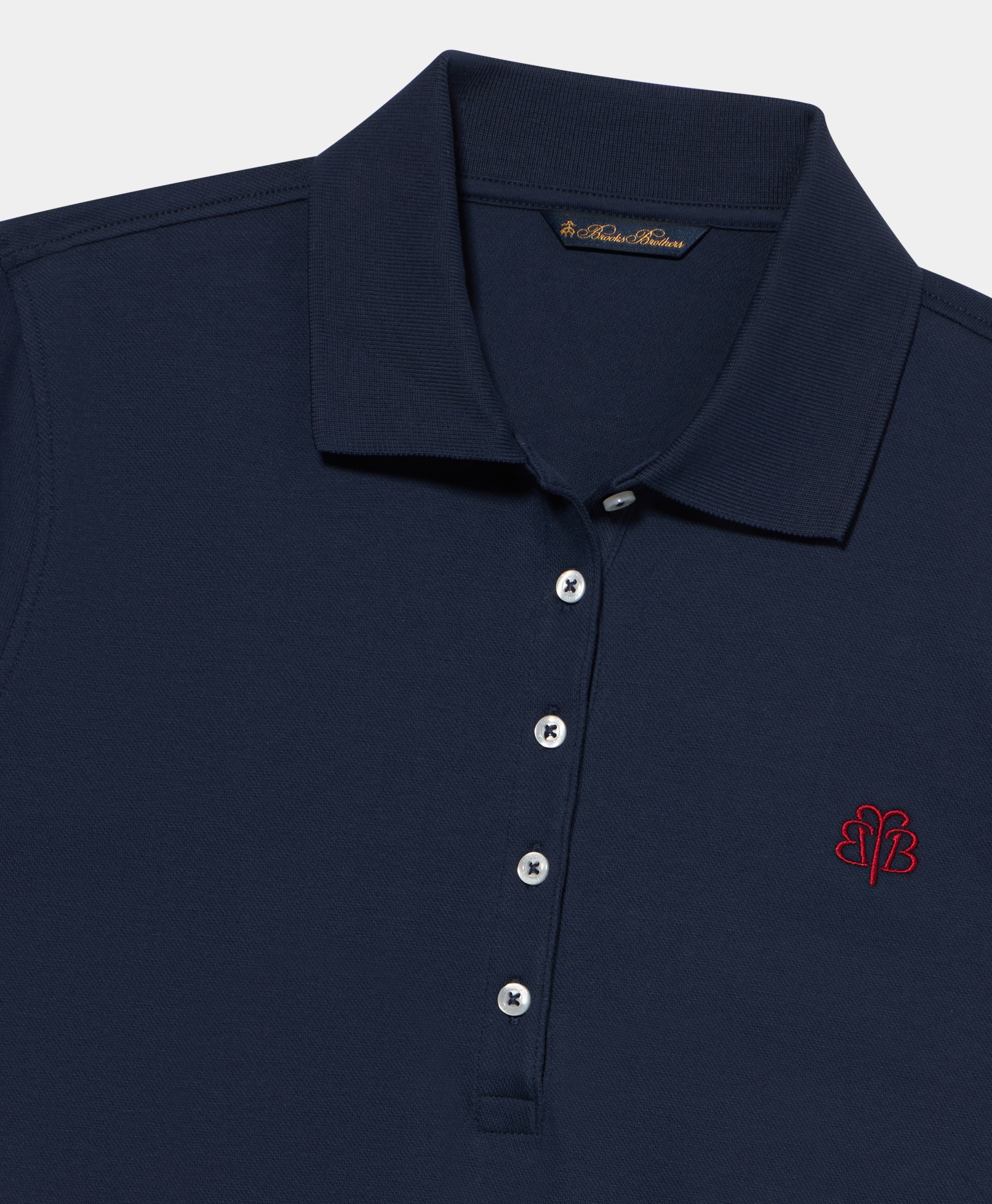  Brooks Brothers Poloshirt Aus Baumwoll-piqué Mit Gesticktem Logo - Frau Tops Und Polos Marineblau Xs 