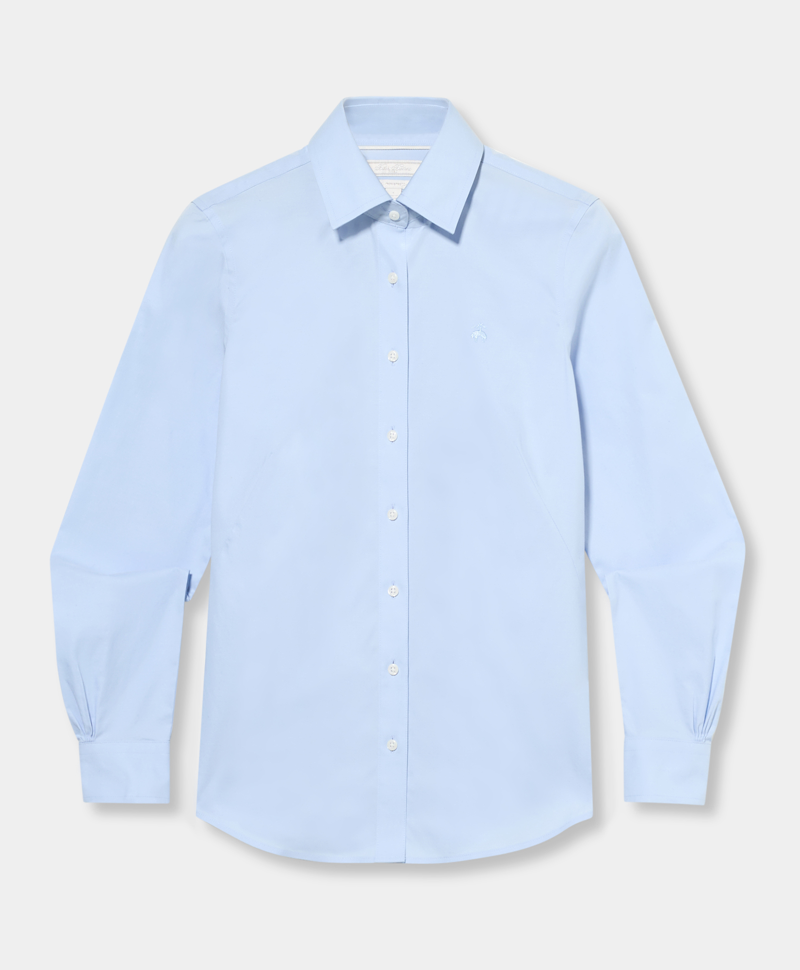 Fitted Non-iron Oxford Pinpoint Supima Shirt With Forward Point Collar - Donna Camicie E Bluse Light Blue 4