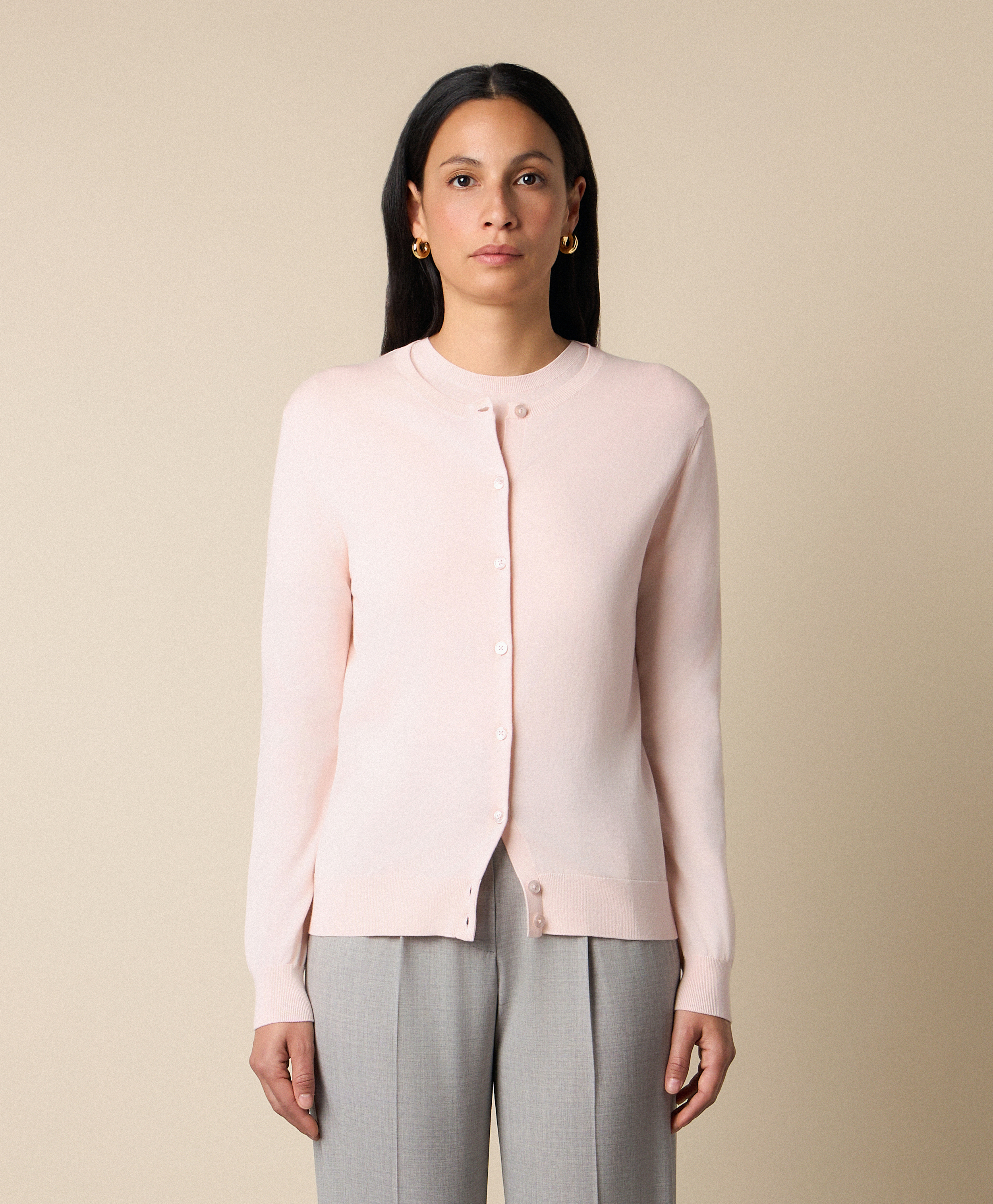  Brooks Brothers Cardigan Aus Baumwolle - Frau Strickwaren Rosa S 