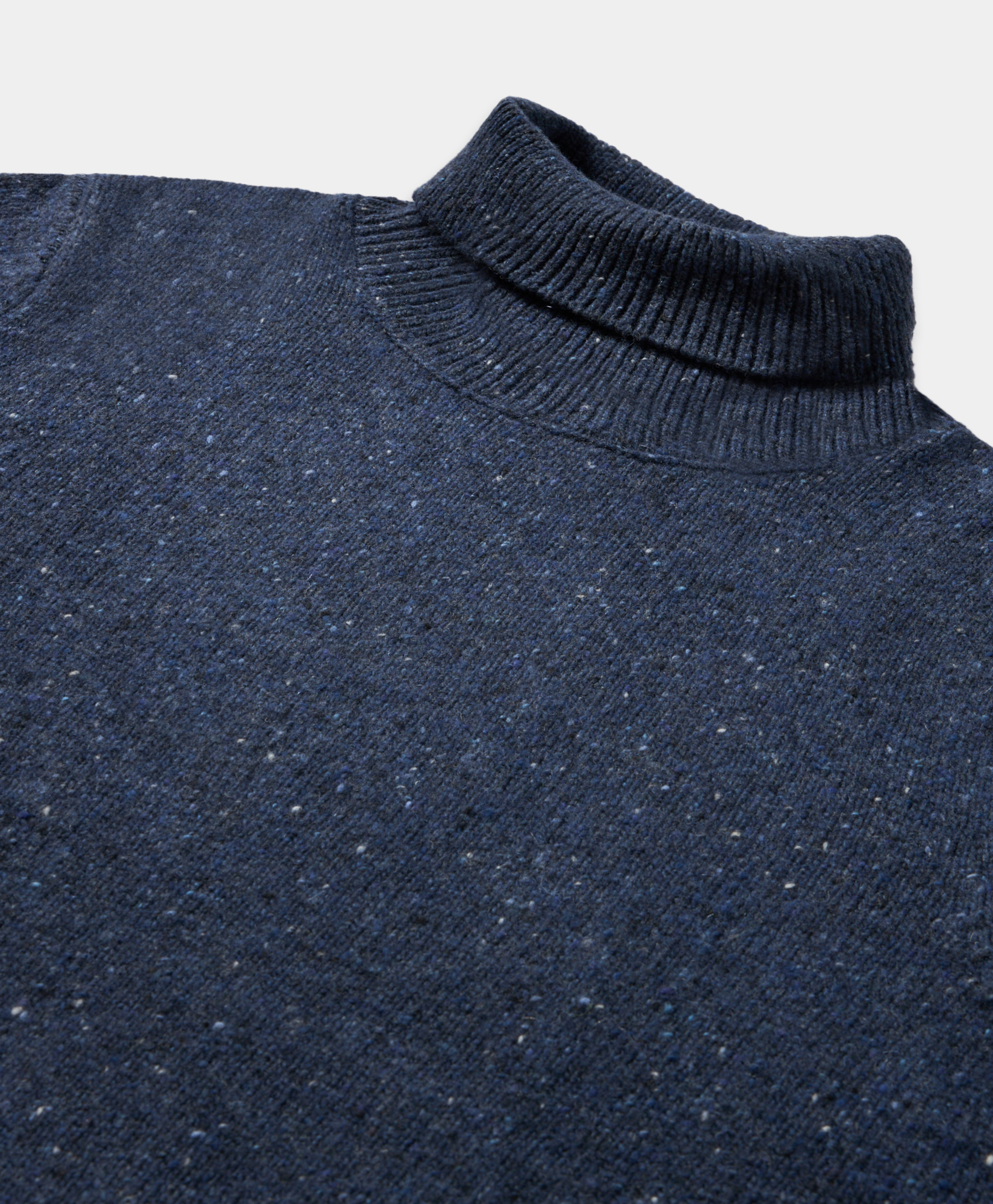  Brooks Brothers Rollkragenpullover In Donegal-wollmischung - Mann Strickwaren Marineblau Xxl 